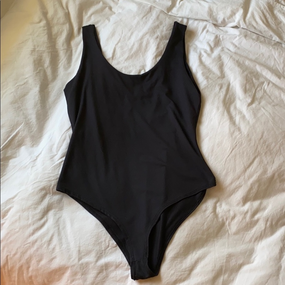 soft black bodysuit
